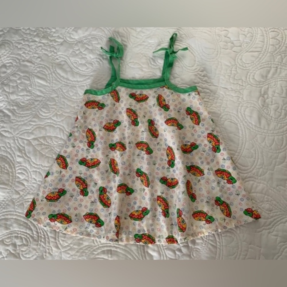 Vintage handmade turtle dress 2T